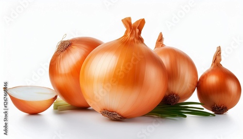 Wallpaper Mural onions on the white  Torontodigital.ca