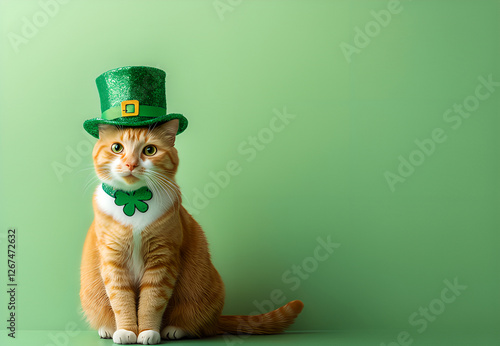 st patricks day cat