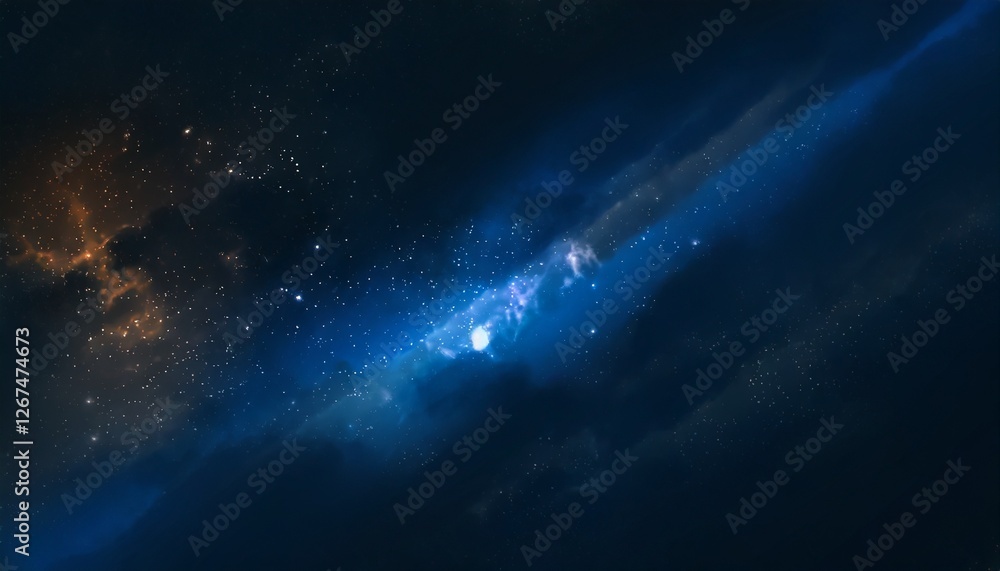 Fototapeta premium Universe space filled with stars, nebula and galaxy texture background