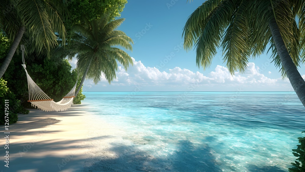 Fototapeta premium Tropical beach paradise