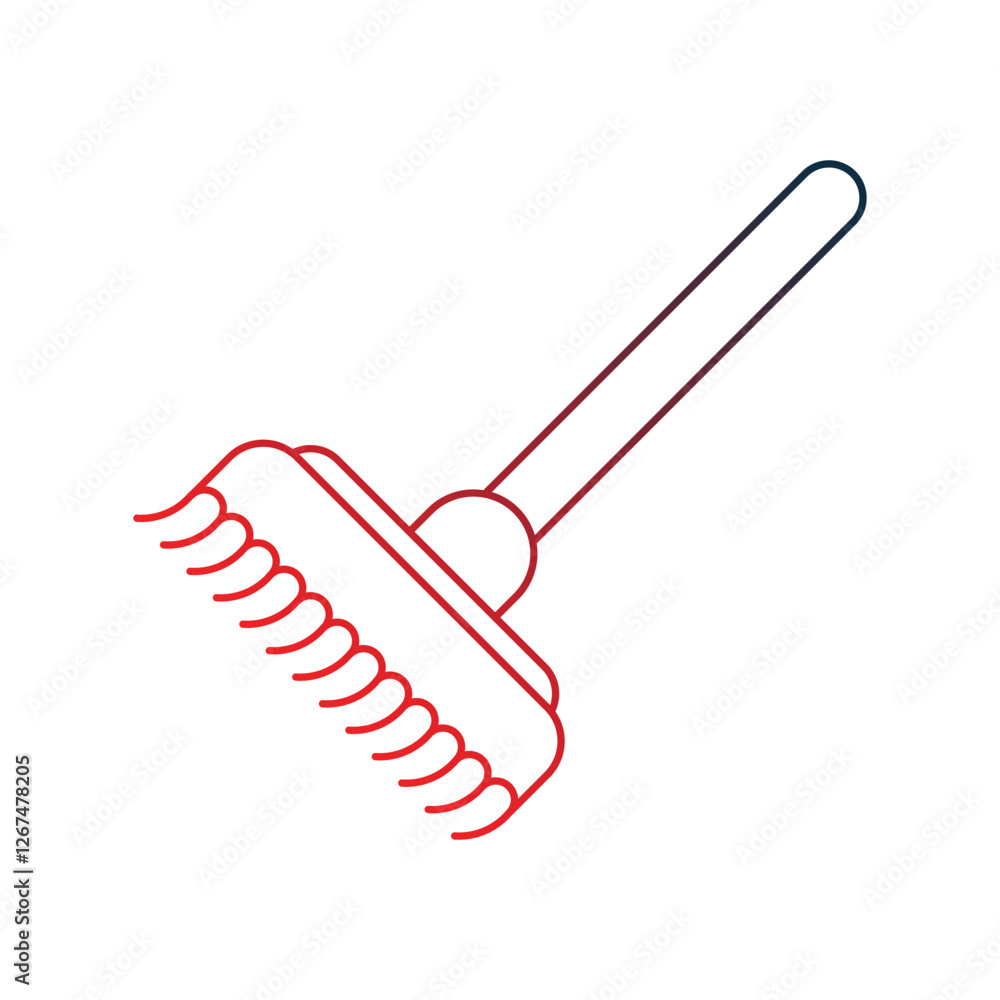 mop gradient outline icon with white background vector stock illustration mop gradient outline icon with white background vector stock illustration
