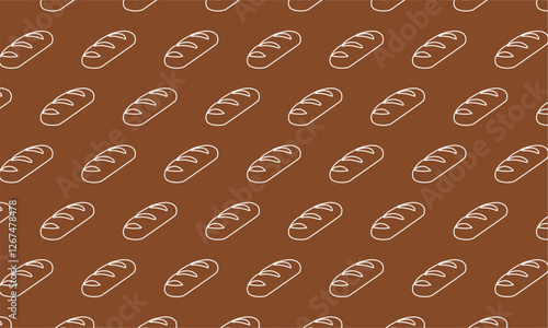 Seamless Pattern of a Bread. Bread pattern background. seamless pattern with breads. bread background