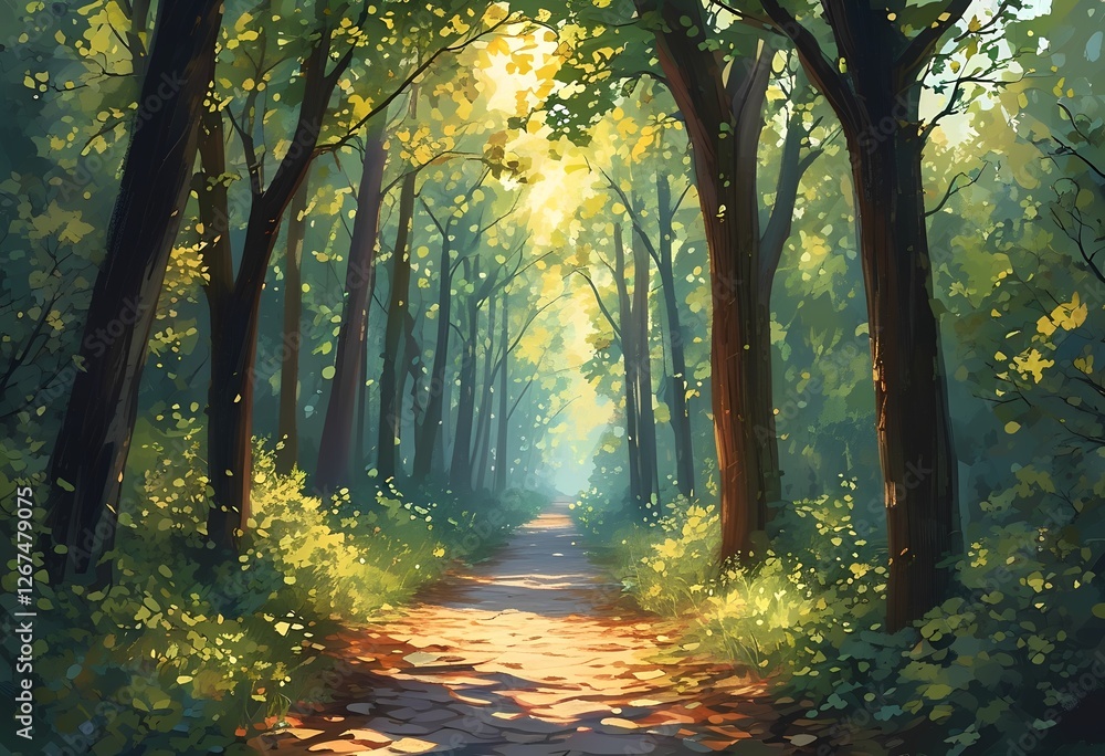 Naklejka premium tranquil serene lakeside