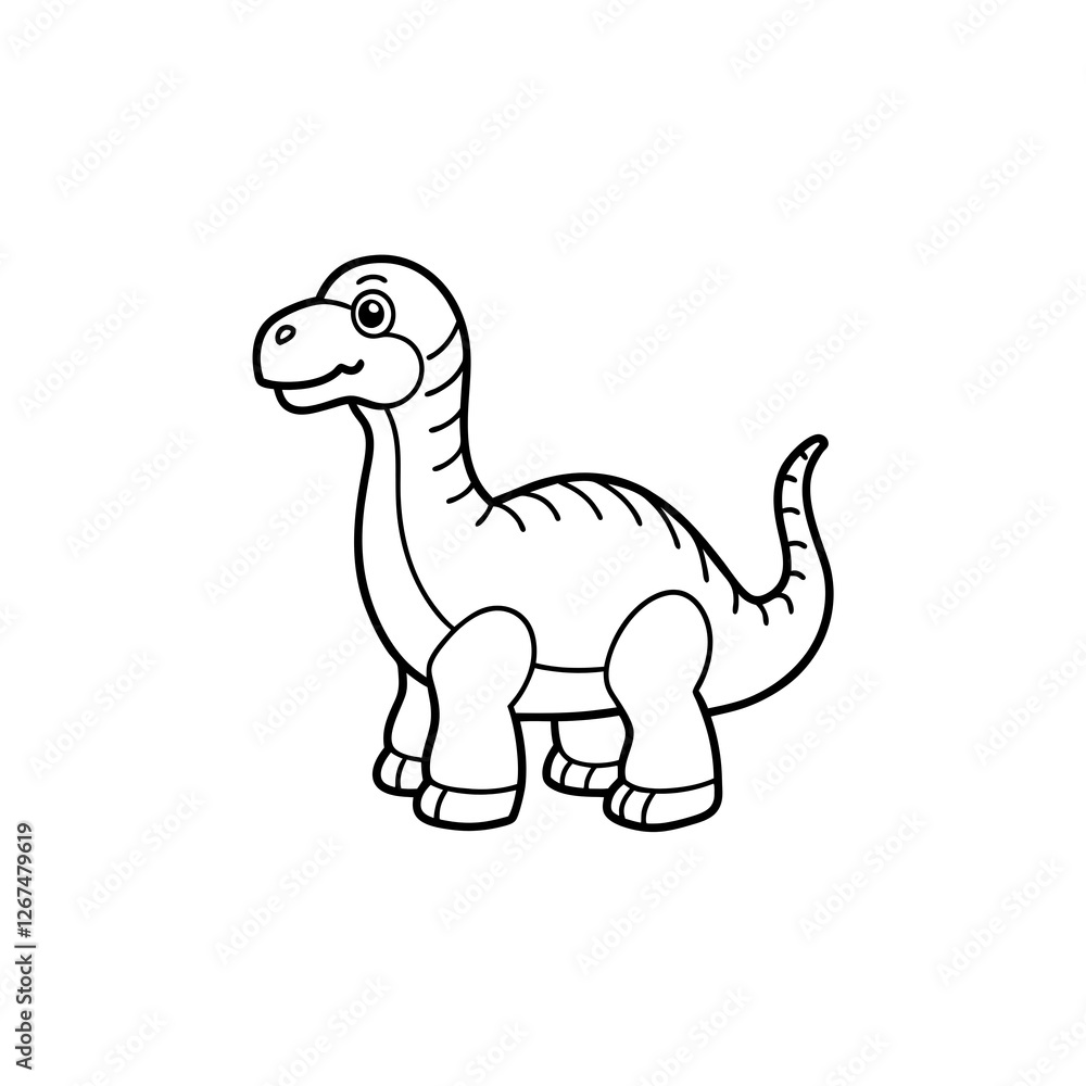 dino toy line art isolated on white background
dino toy line art isolated on white background