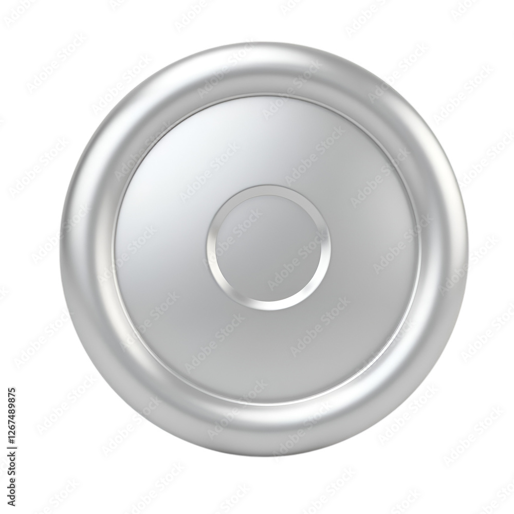Elegant silver platter overhead view with circular design element Elegant silver platter overhead view with circular design element