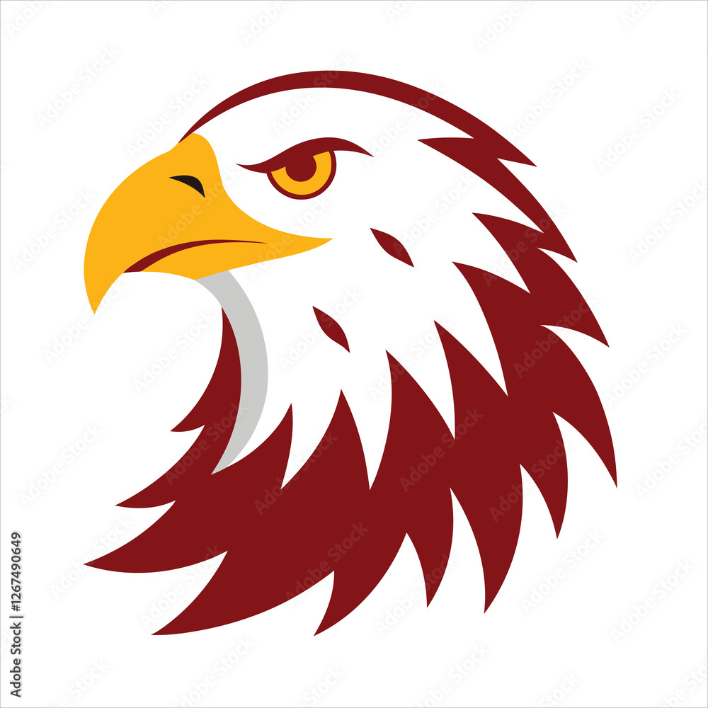Fototapeta premium eagle head vector illustration