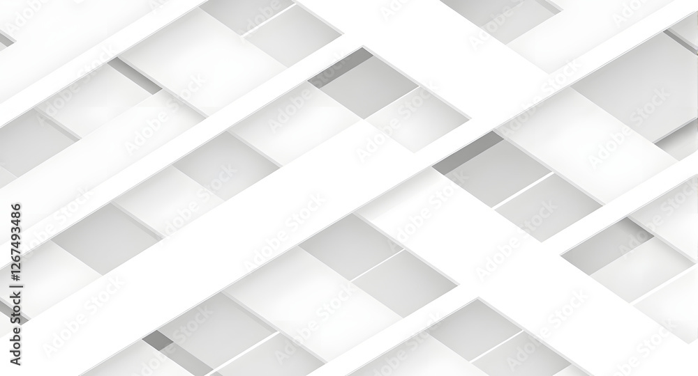 Abstract White Geometric Pattern Background Abstract White Geometric Pattern Background