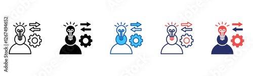 Initiative icon sheet multiple style collection