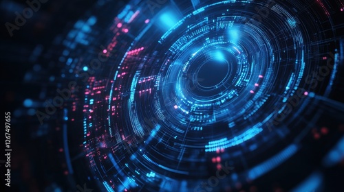 Wallpaper Mural Abstract technology background. Digital innovation concept for your design. Torontodigital.ca