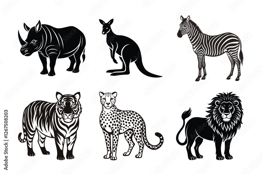 Fototapeta premium zebra vector illustration