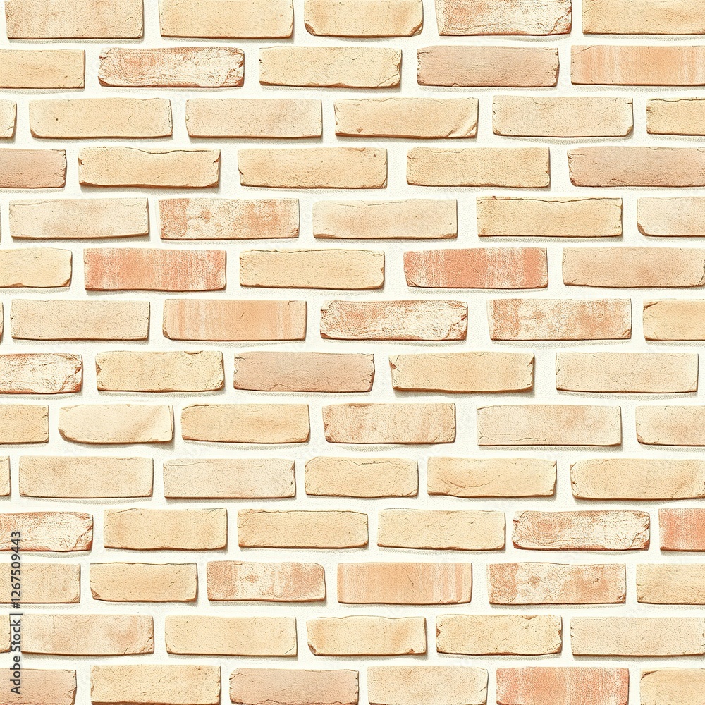 Fototapeta premium Brick Texture: Beige Canvas of Architectural Charm