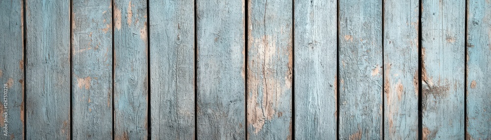 Naklejka premium Weathered Blue Wooden Planks with Rustic Texture Ideal for Background in Creative Design Projects