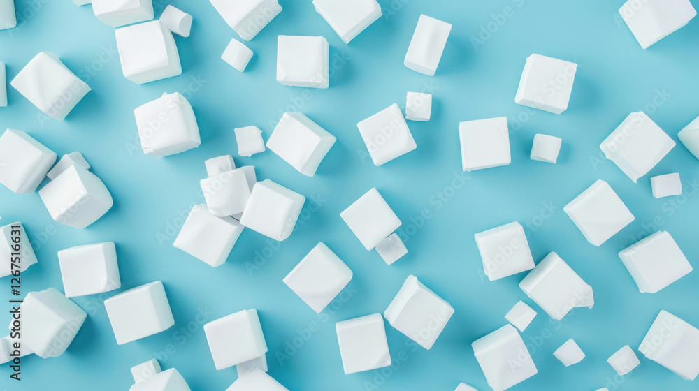 Obraz premium random shifted cube background