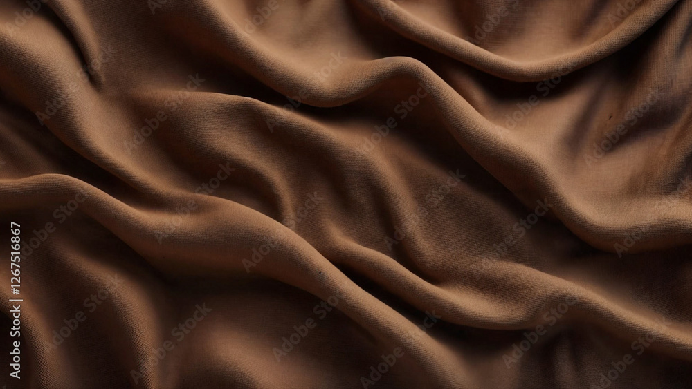 Obraz premium An ultra-detailed, photorealistic seamless texture in a rich mocha mousse color (#967969). The suede surface showcases natural imperfections, soft gradients, and a luxurious, velvety finish. 