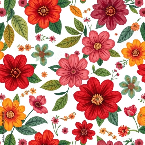 Earthy Elegance: Floral Patterns Adorned on Nature's Canvas