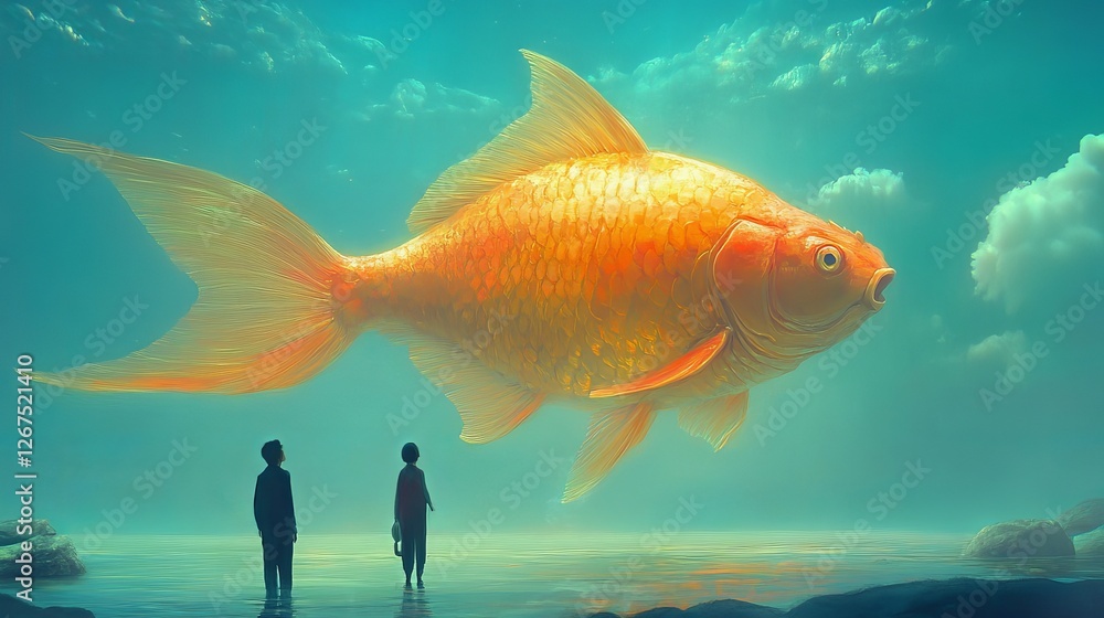 Naklejka premium huge fish