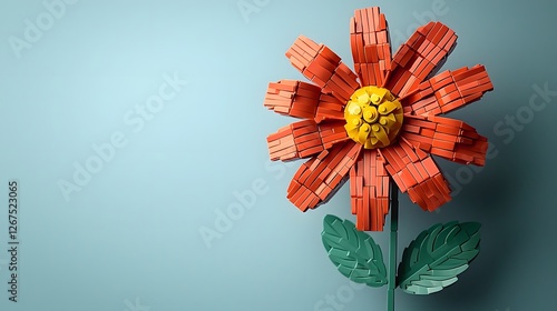 A simple and elegant flower arrangement set against a soft pastel background highlighting the minimalist design and providing ample copy space for text overlays or graphic elements