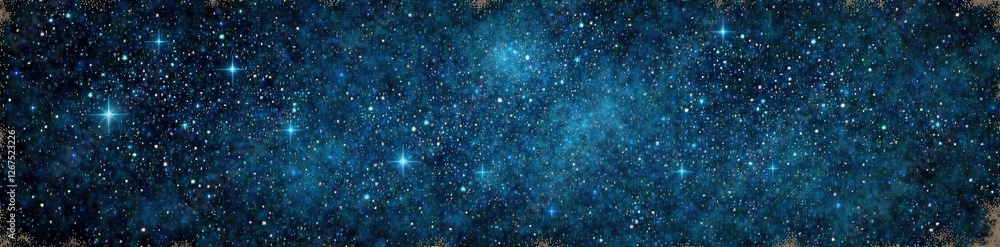 Fototapeta premium vintage starry night sky on aged paper, old paper, stars, parchment