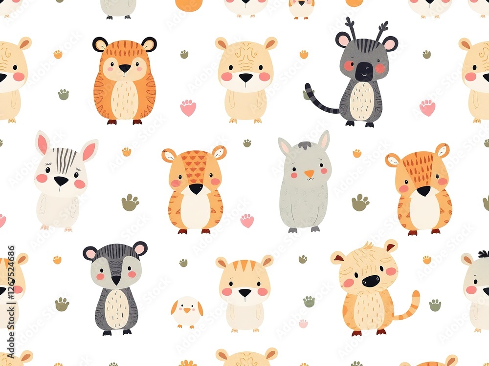 Enchanting Animal Patterns: A Whimsical Tapestry of Creatures Enchanting Animal Patterns: A Whimsical Tapestry of Creatures