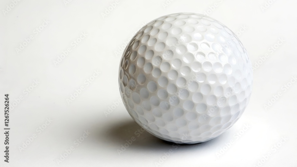 Golf Ball on White Background Golf Ball on White Background