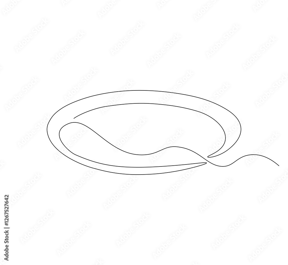 Plate kitchen continuous line. Continuous one line drawing plate. plate, equipment concept. Single line drawing Plate kitchen continuous line. Continuous one line drawing plate. plate, equipment concept. Single line drawing