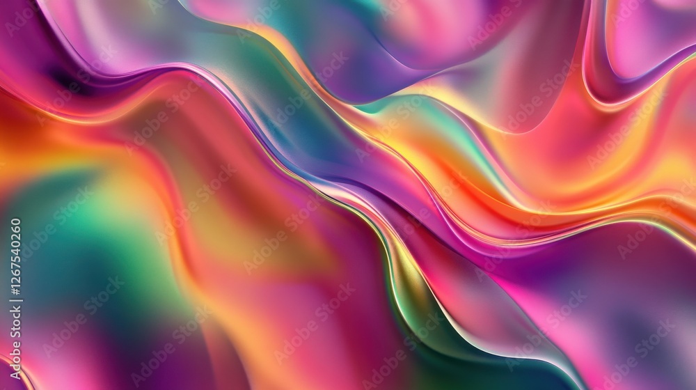 Obraz premium An abstract wavy psychedelic background image.
