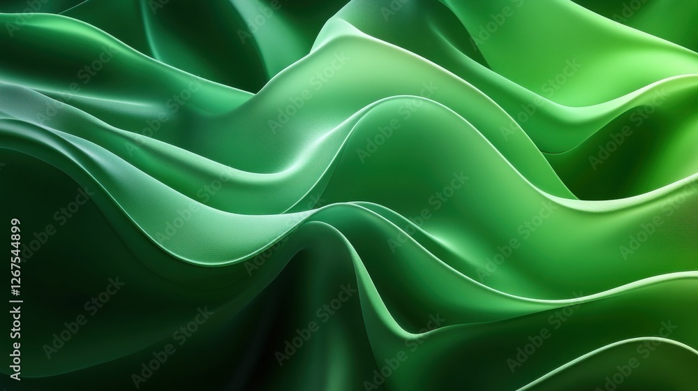 Obraz premium Green abstract dynamic background