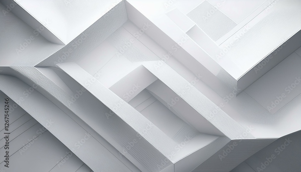 Abstract white background with geometric elements. Generated image Abstract white background with geometric elements. Generated image