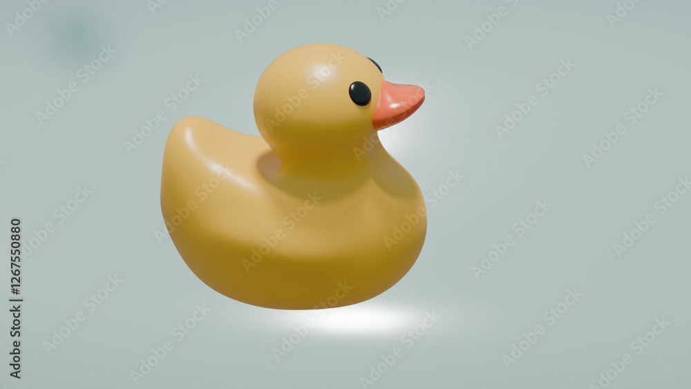 Rubber duck on water background Rubber duck on water background