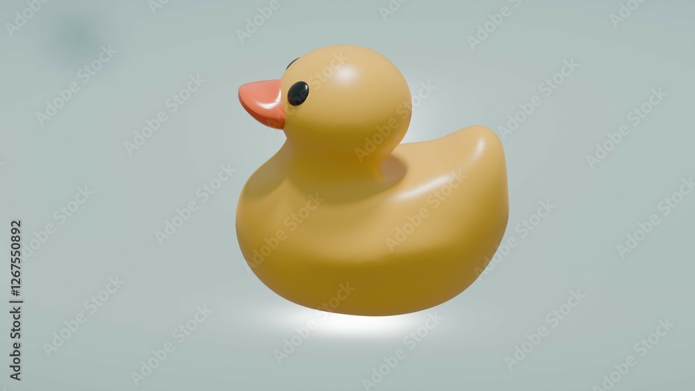 Rubber duck on water background Rubber duck on water background