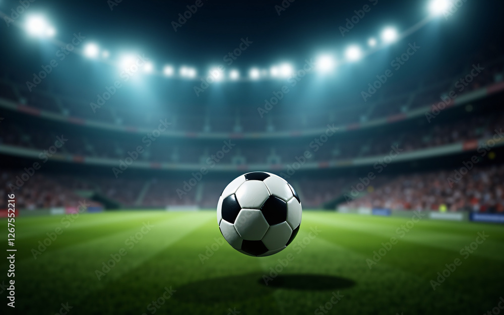 Naklejka premium soccer stadium lights