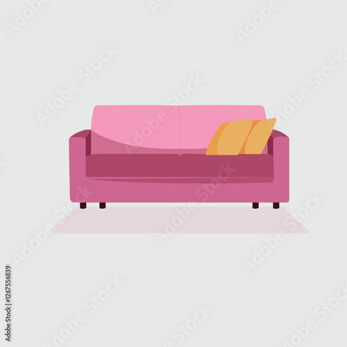 sofa and pillows