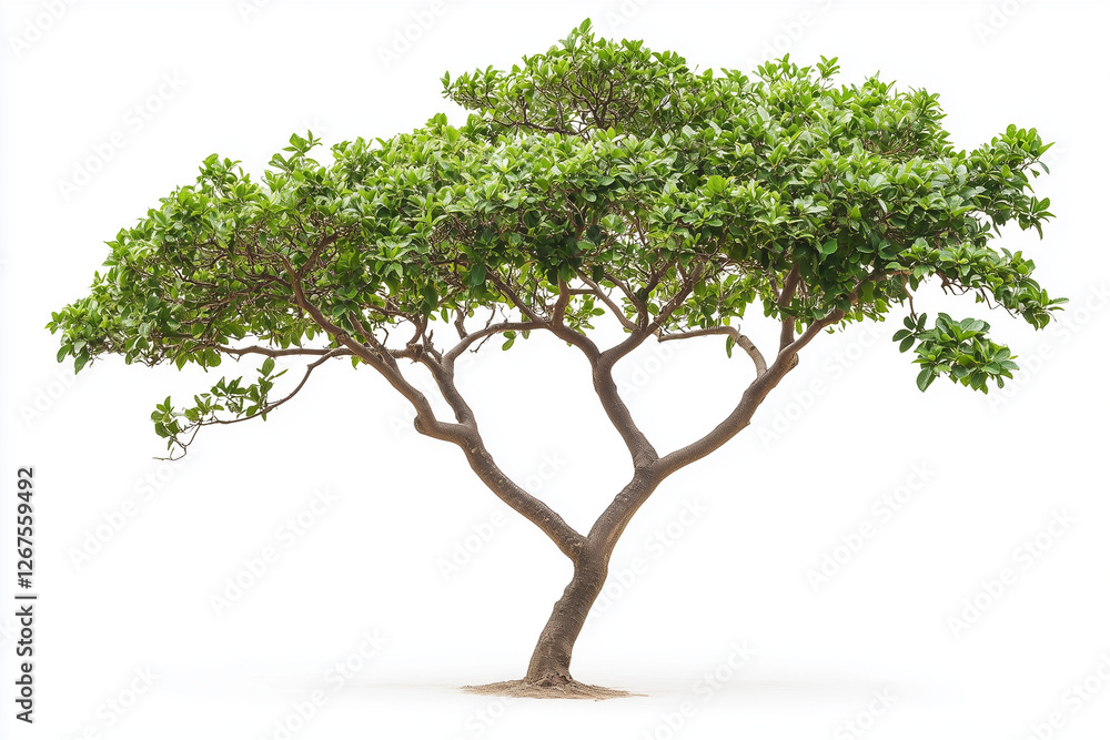 Selective focus green tree isolated on white background, Tropical green leaf tree on white background. Selective focus green tree isolated on white background, Tropical green leaf tree on white background.