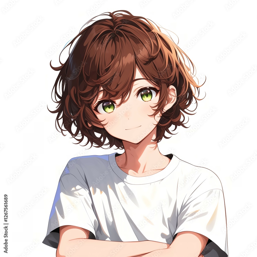 アニメ調の美青年の切り抜き用素材