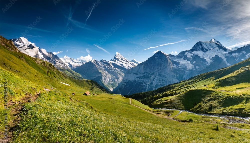 Obraz premium mountain landscape in summer