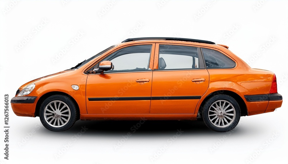 orange sports car orange sports car