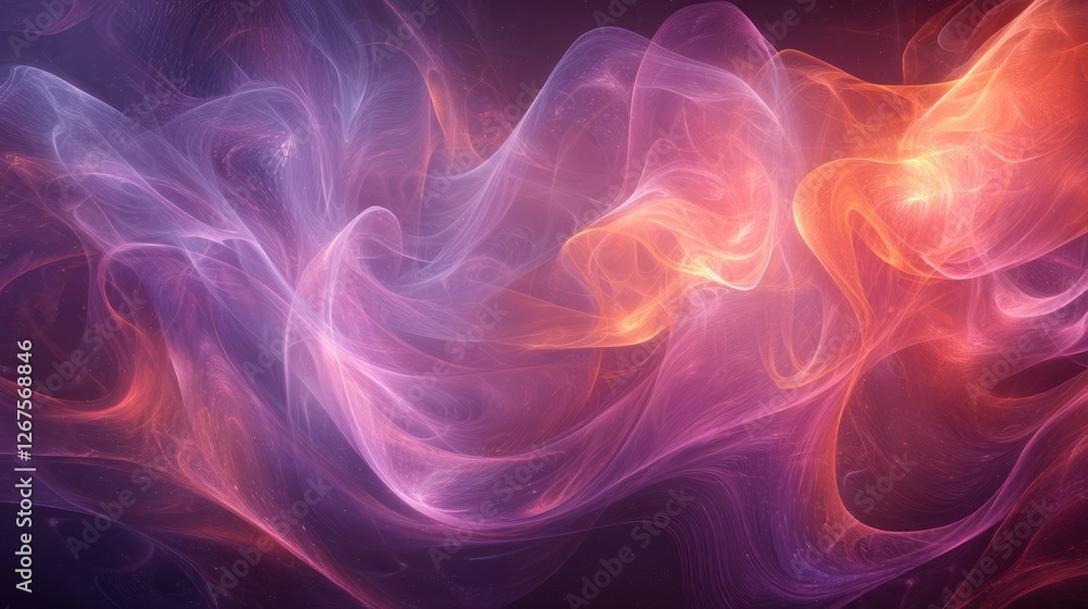 Abstract swirling energetic nebulae in a cosmic background Abstract swirling energetic nebulae in a cosmic background