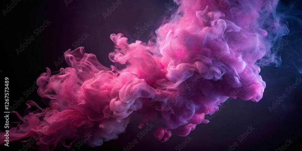 Fototapeta premium smoke on black background generative ai
