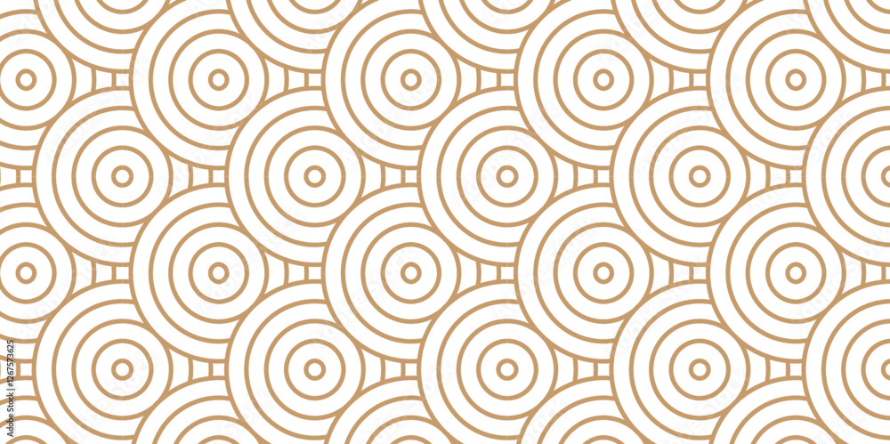Abstract overlap wood color geometric wave pattern with circles fabric curl Transparent vector. Seamless overlapping pattern with wave line circle brown composed by round retro background.
Abstract overlap wood color geometric wave pattern with circles fabric curl Transparent vector. Seamless overlapping pattern with wave line circle brown composed by round retro background.