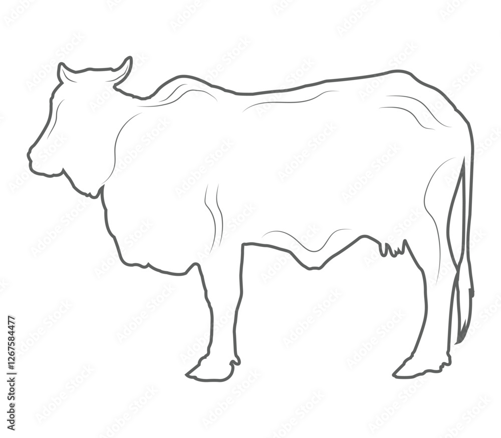 cow Icons, Ideal for Agriculture and Farm Themes Cow illustration vector. Cow Icons, black and white cow logo, Minimalist Cow Drawing. cow Icons, Ideal for Agriculture and Farm Themes Cow illustration vector. Cow Icons, black and white cow logo, Minimalist Cow Drawing.