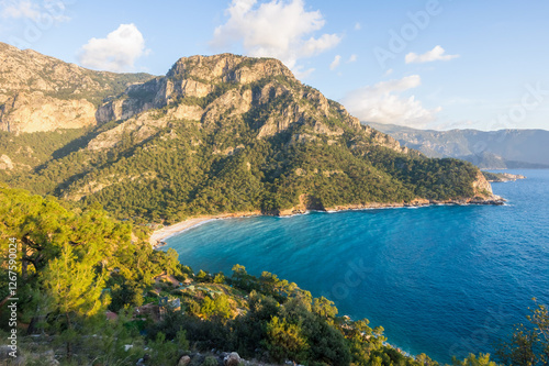 Fototapeta Naklejka Na Ścianę i Meble -  Butterfly valley beach near Fethiye, Turkey