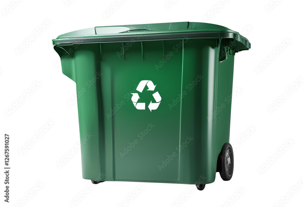 Eco-Friendly Green Recycling Bin: A symbol of sustainable waste management practices, promoting a cleaner environment for all, Generative AI. Eco-Friendly Green Recycling Bin: A symbol of sustainable waste management practices, promoting a cleaner environment for all, Generative AI.