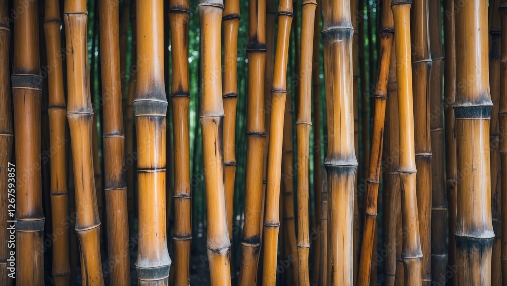 Bamboo Stalks Texture With Natural Green Background Ideal For Text Overlay And Design Projects Bamboo Stalks Texture With Natural Green Background Ideal For Text Overlay And Design Projects