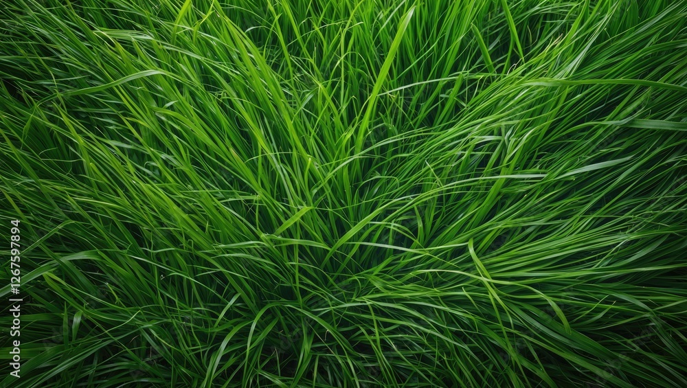 Lush Green Grass Texture Background with Copy Space for Text or Design Elements in a Nature Inspired Context Lush Green Grass Texture Background with Copy Space for Text or Design Elements in a Nature Inspired Context