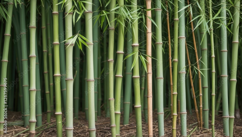 Lush Green Bamboo Stems in Natural Habitat Showcasing Growth and Tranquility with a Focus on Texture and Color Variations Lush Green Bamboo Stems in Natural Habitat Showcasing Growth and Tranquility with a Focus on Texture and Color Variations