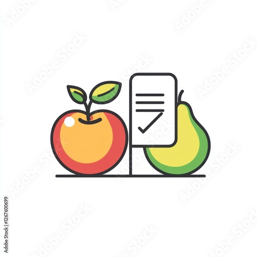 Fruits inspection graphic illustration photo