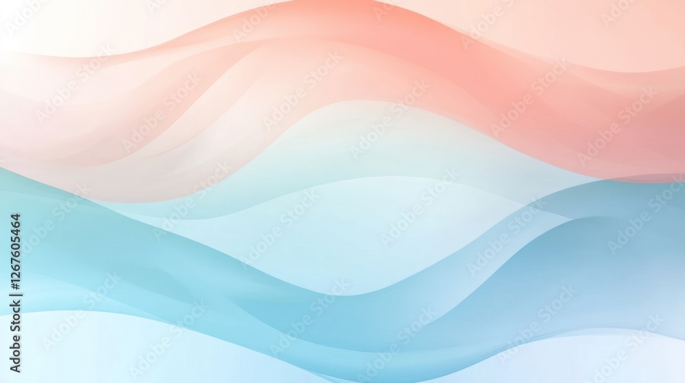 Fototapeta premium Abstract pastel wave background. (23)