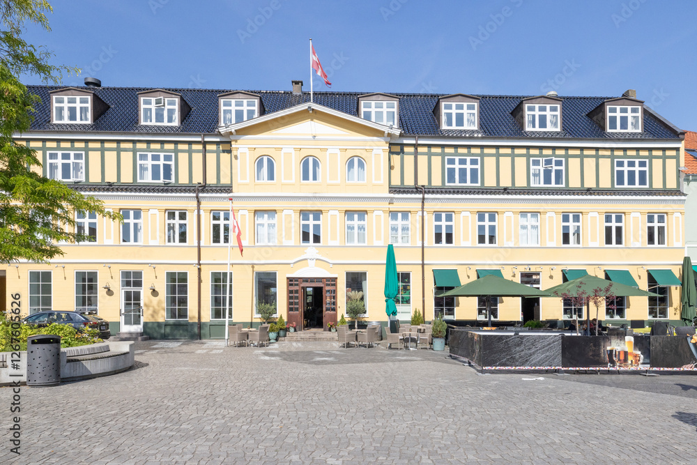 Fototapeta premium Walking in the streets of Silkeborg