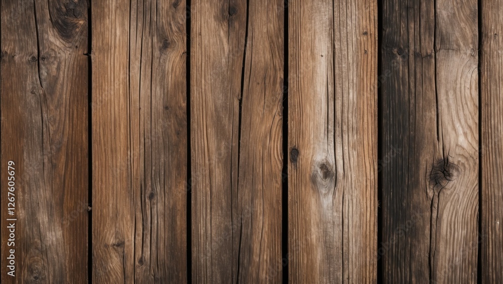 Fototapeta premium Natural wooden texture with varying shades of brown creating a rustic and warm backdrop suitable for various design applications.