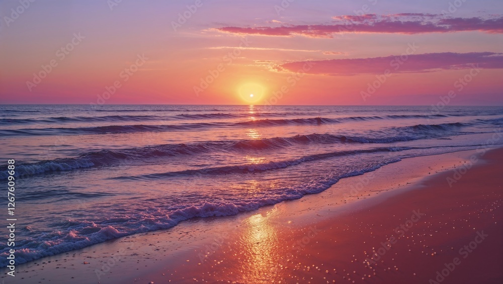 Fototapeta premium sunset on the beach